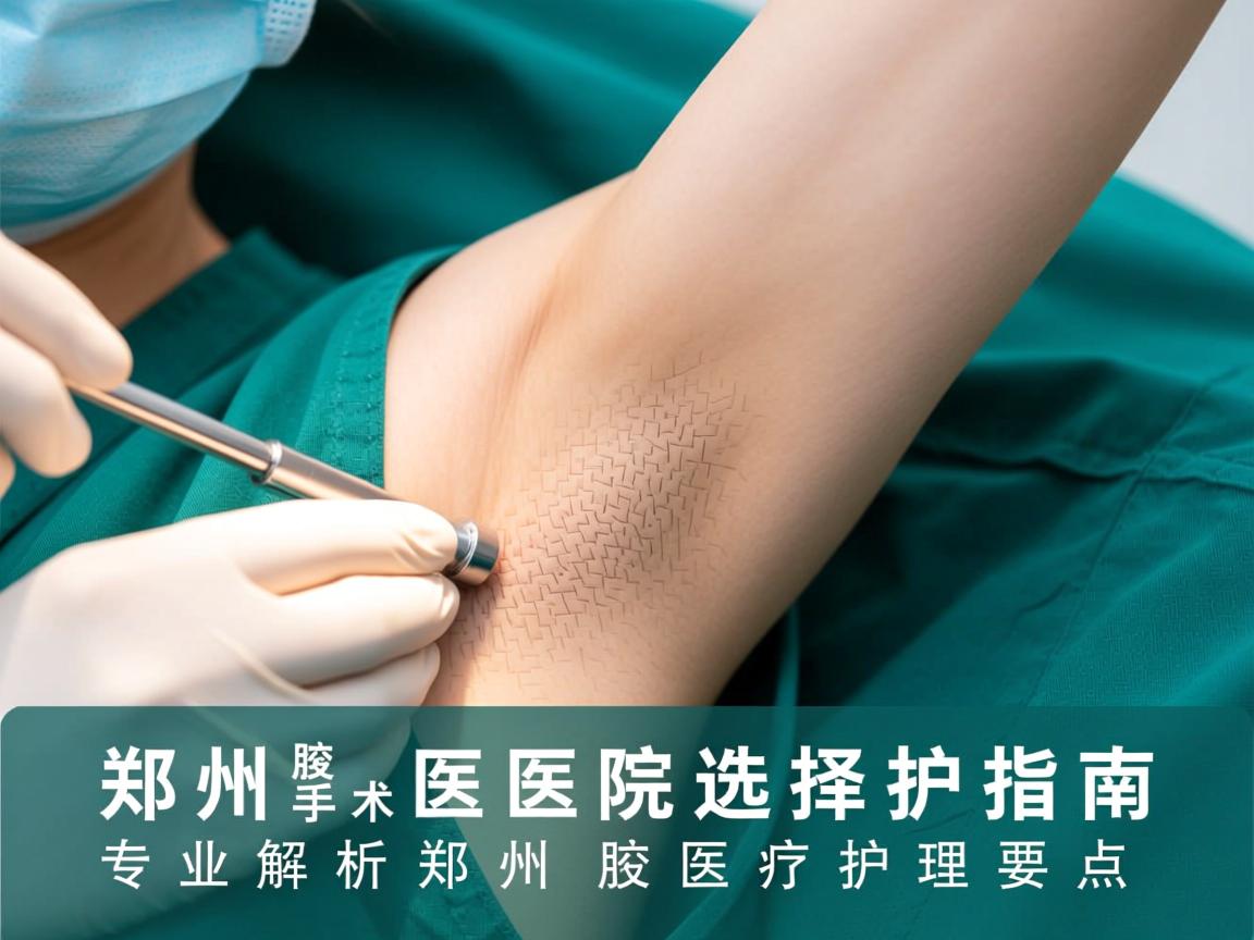 郑州腋臭手术医院选择指南，专业解析郑州腋臭医疗护理要点