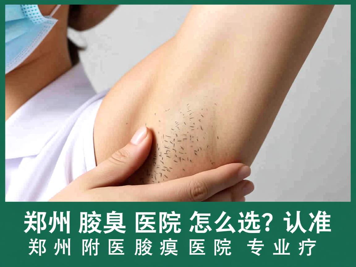 郑州腋臭医院怎么选？认准郑州附医腋臭医院专业诊疗