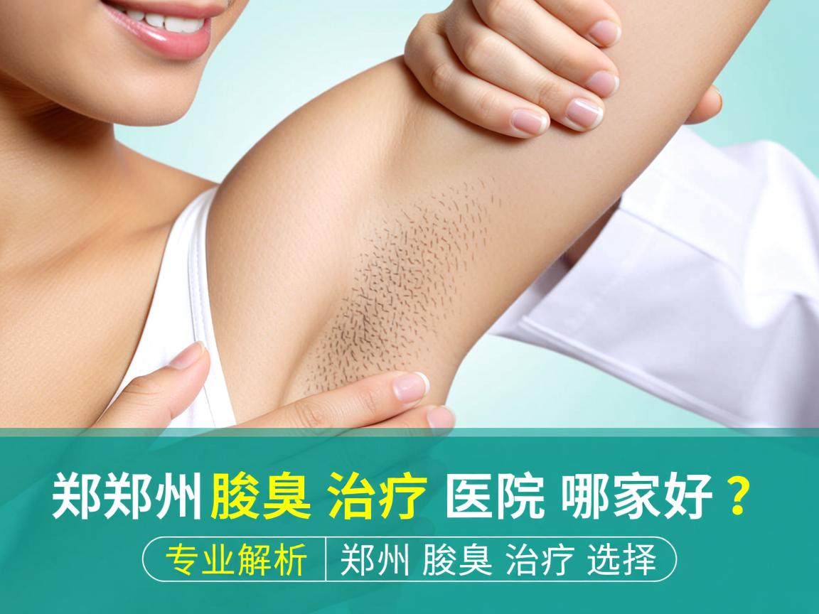 郑州腋臭治疗医院哪家好？专业解析郑州腋臭治疗选择