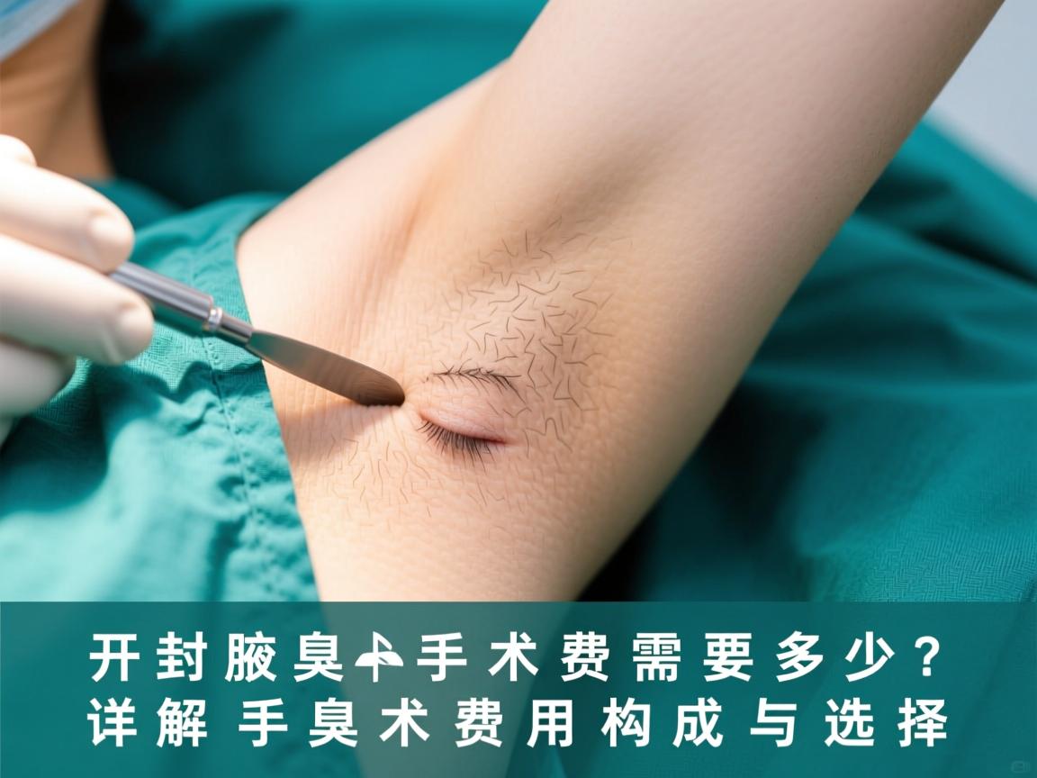 开封腋臭手术费需要多少？详解腋臭手术费用构成与选择