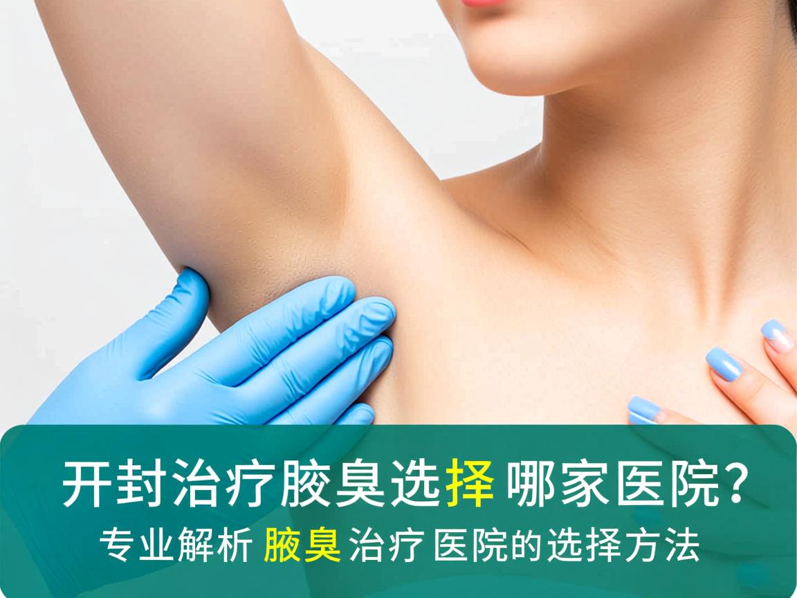 开封治疗腋臭选择哪家医院？专业解析腋臭治疗医院的选择方法