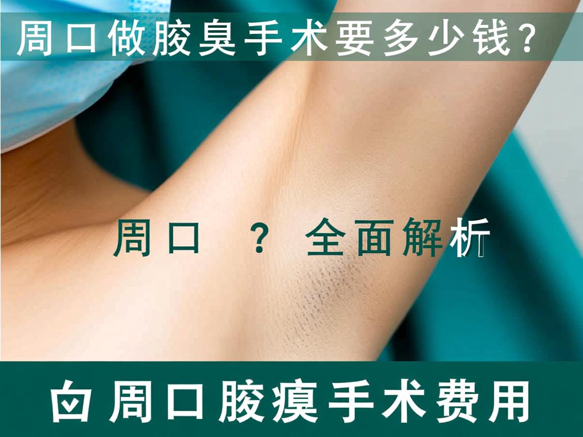 周口做腋臭手术要多少钱？全面解析周口腋臭手术费用