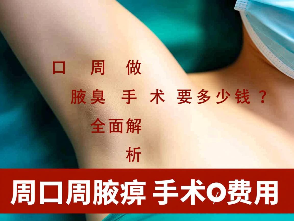 周口做腋臭手术要多少钱？全面解析周口腋臭手术费用