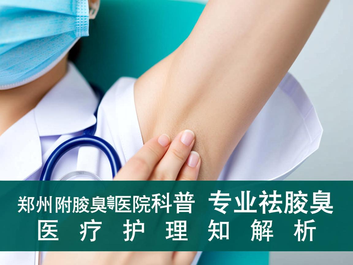 郑州附医腋臭医院科普，专业祛腋臭的医疗护理知识解析