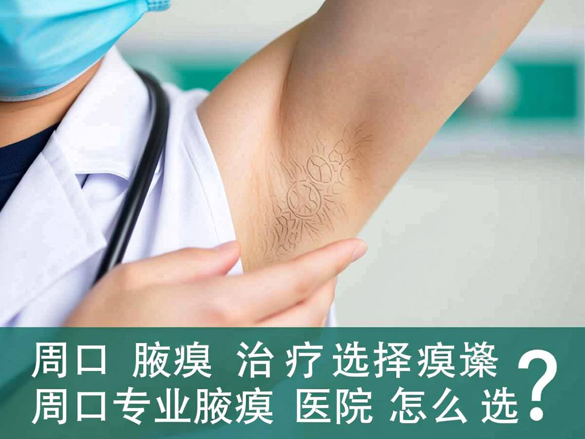 周口腋臭治疗选择，周口专业腋臭医院怎么选？