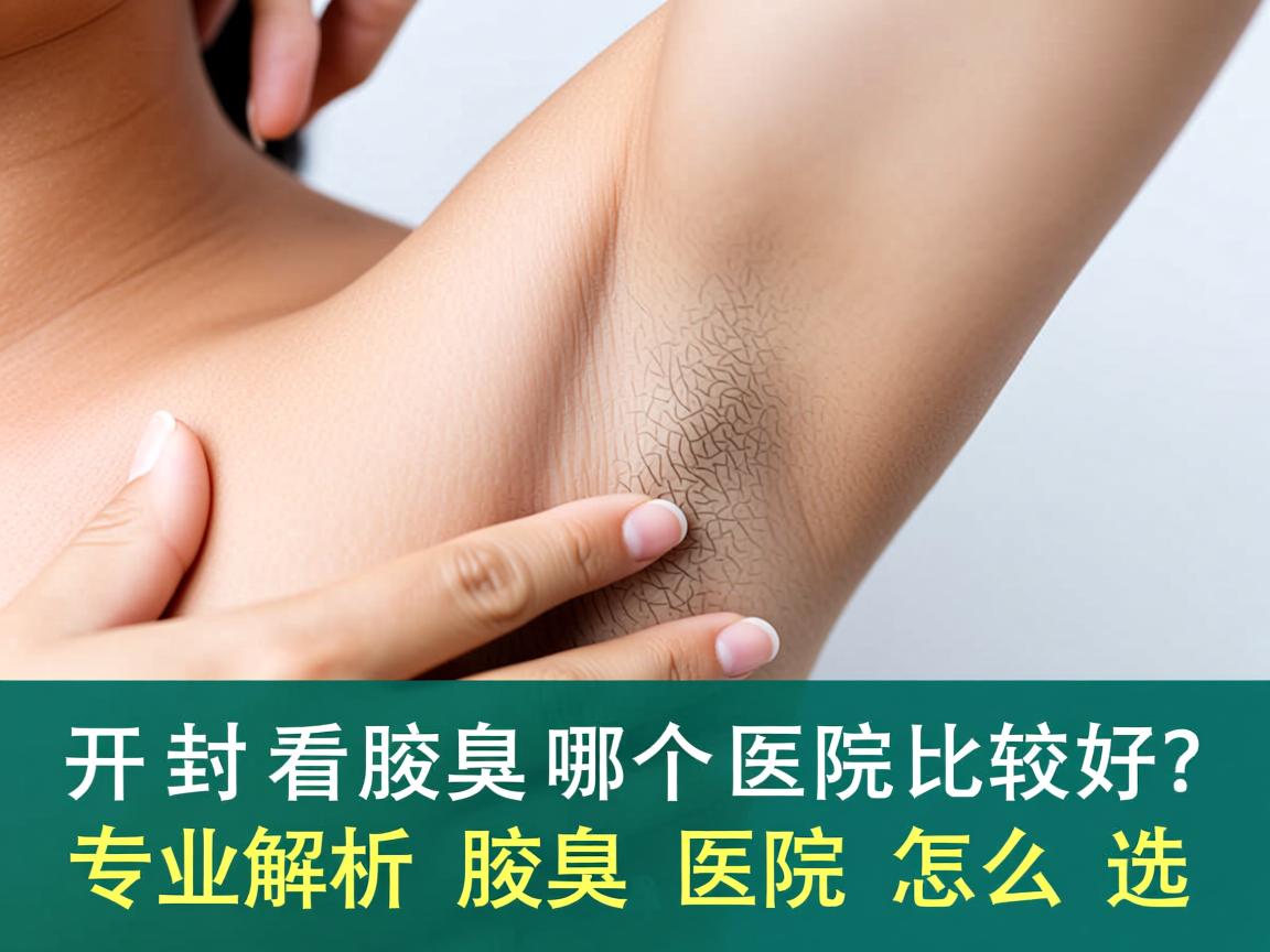 开封看腋臭哪个医院比较好？专业解析腋臭医院怎么选