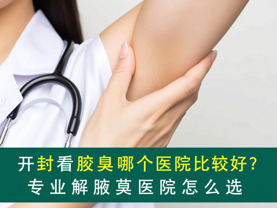 开封看腋臭哪个医院比较好？专业解析腋臭医院怎么选