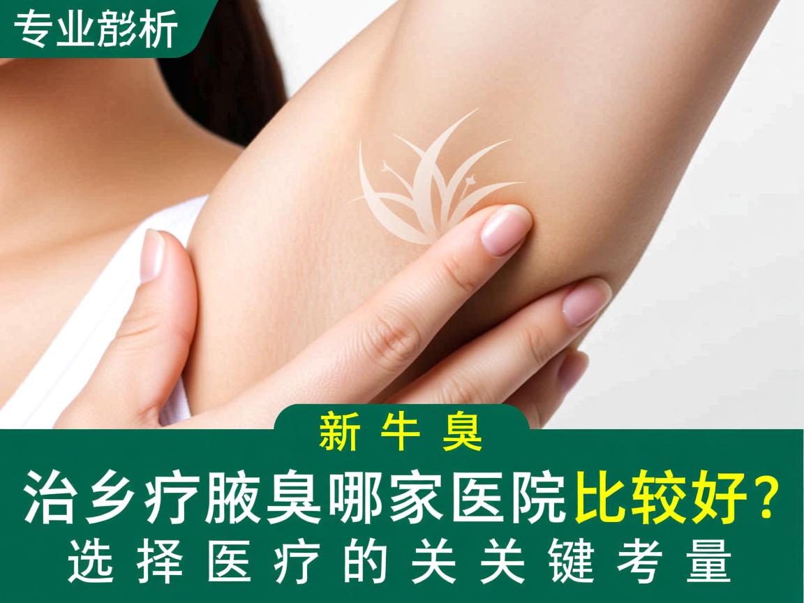 专业解析，新乡治疗腋臭哪家医院比较好？选择医院的关键考量