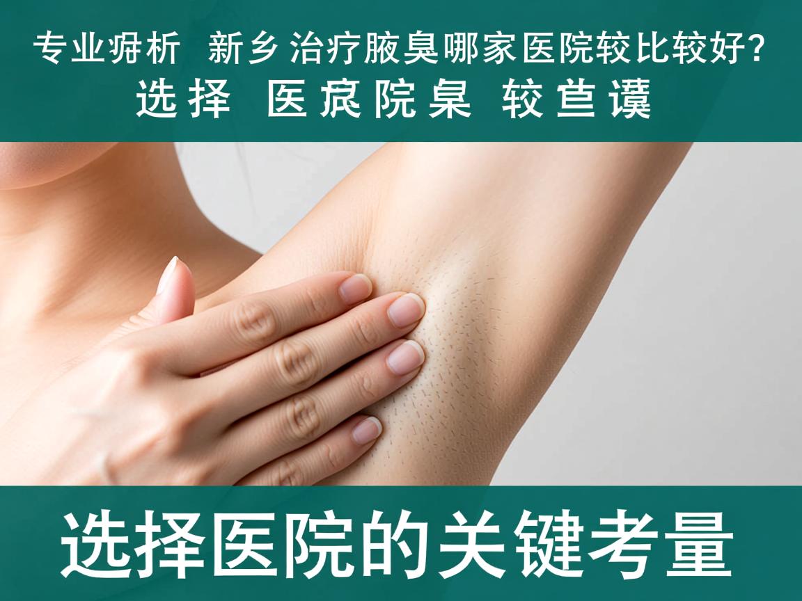 专业解析，新乡治疗腋臭哪家医院比较好？选择医院的关键考量