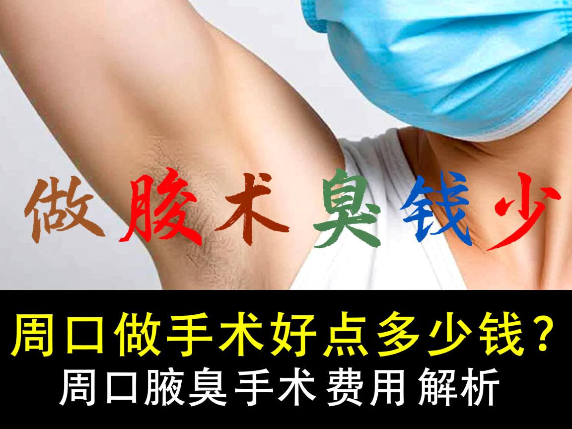 周口做腋臭手术好点多少钱？周口腋臭手术费用解析
