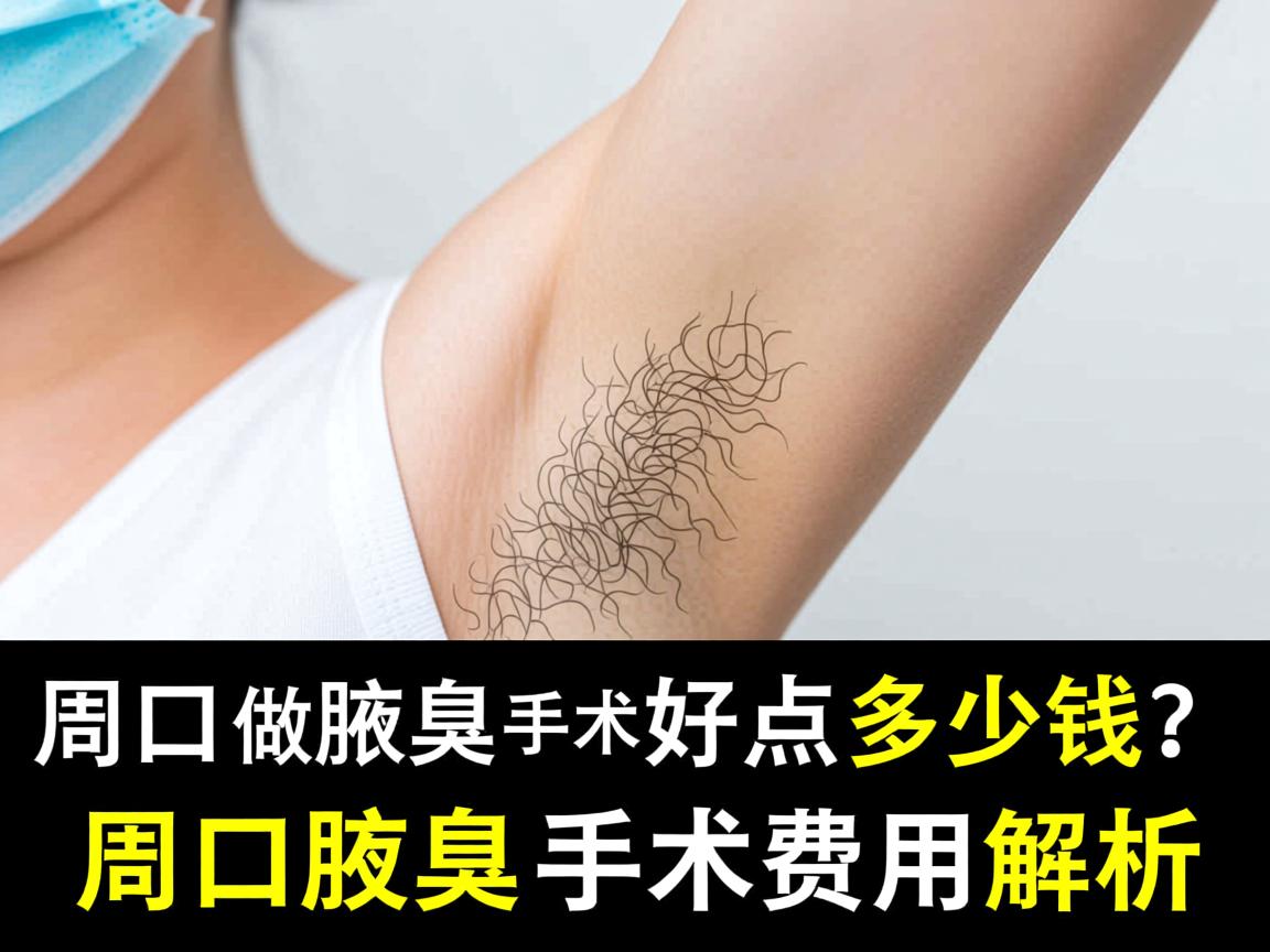 周口做腋臭手术好点多少钱？周口腋臭手术费用解析