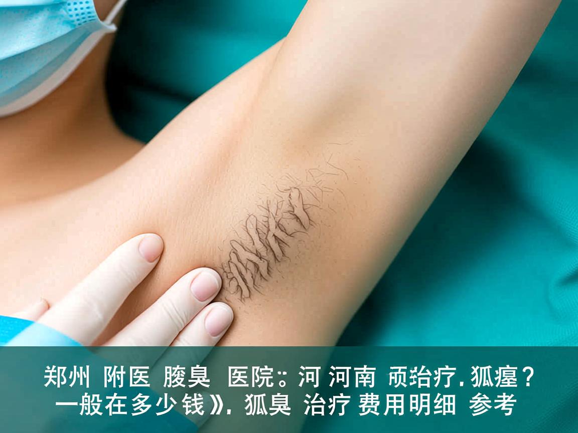 郑州附医腋臭医院解析，河南治疗狐臭一般在多少钱，狐臭治疗费用明细参考