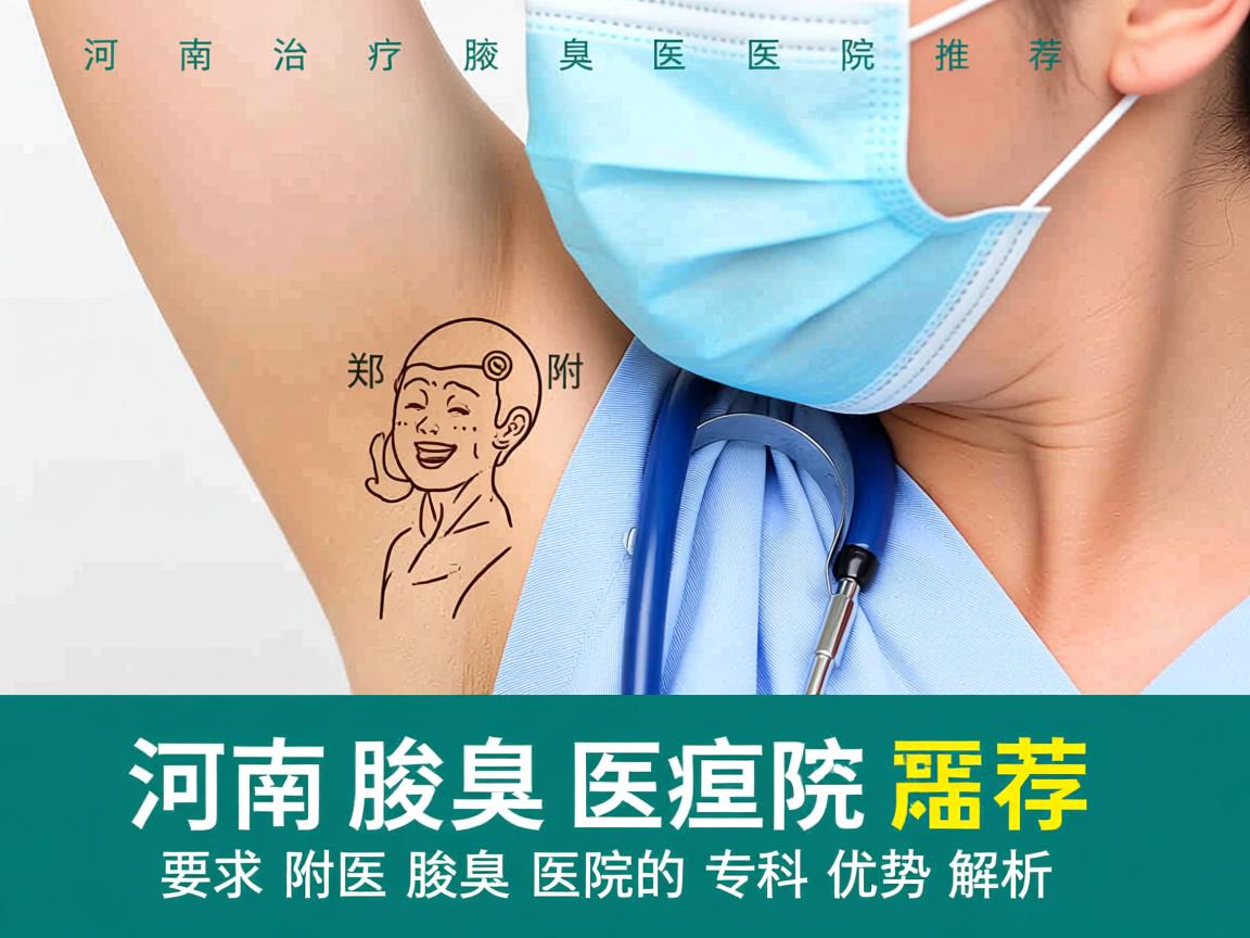 河南治疗腋臭医院推荐，郑州附医腋臭医院的专科优势解析