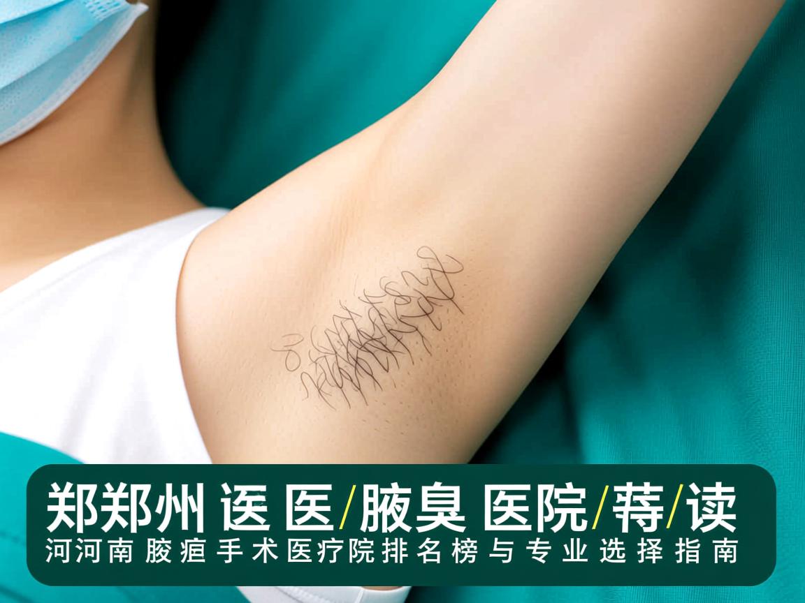 郑州附医腋臭医院解读，河南腋臭手术医院排名榜与专业选择指南