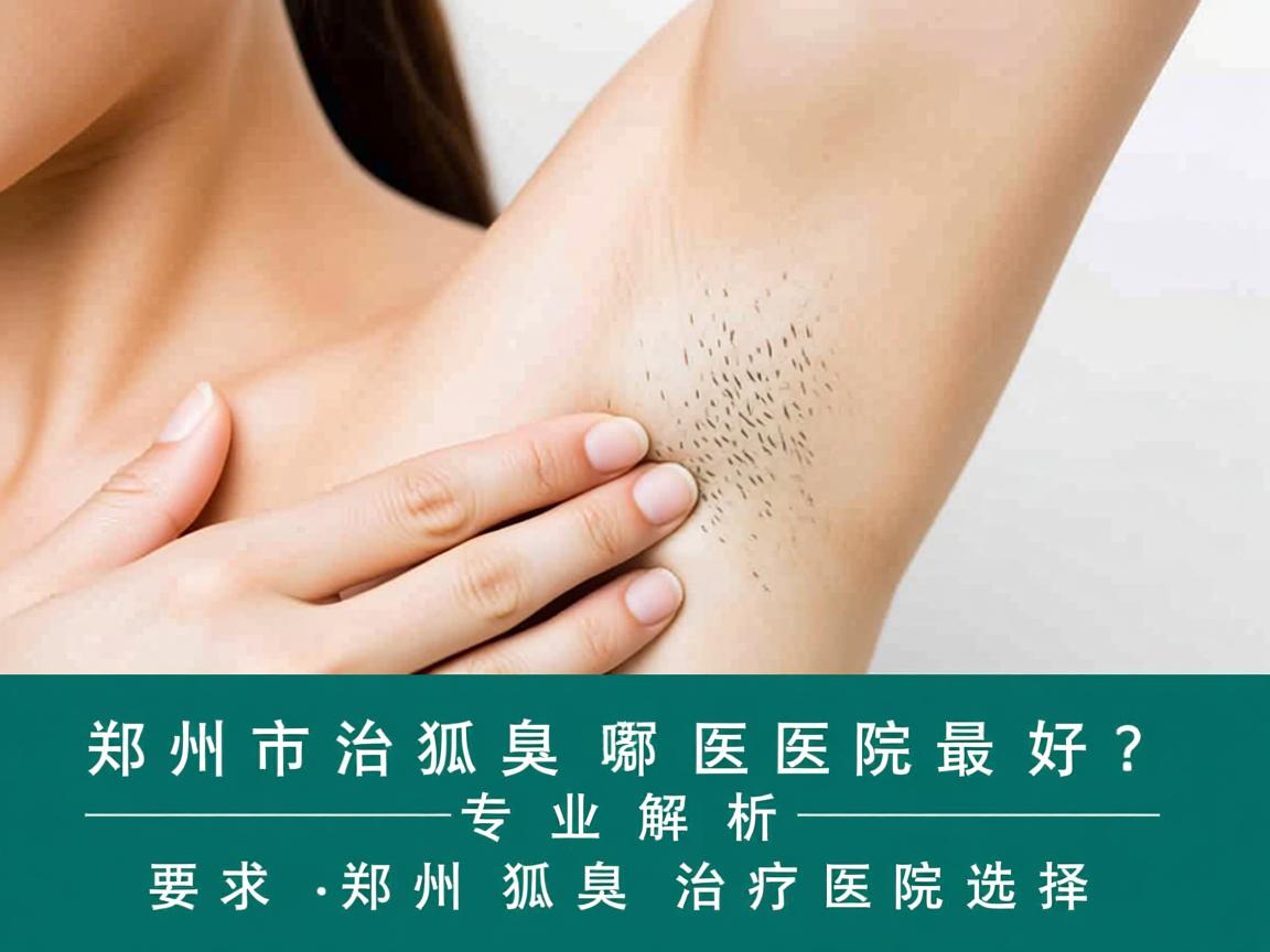 郑州市治狐臭哪家医院最好？专业解析郑州狐臭治疗医院选择