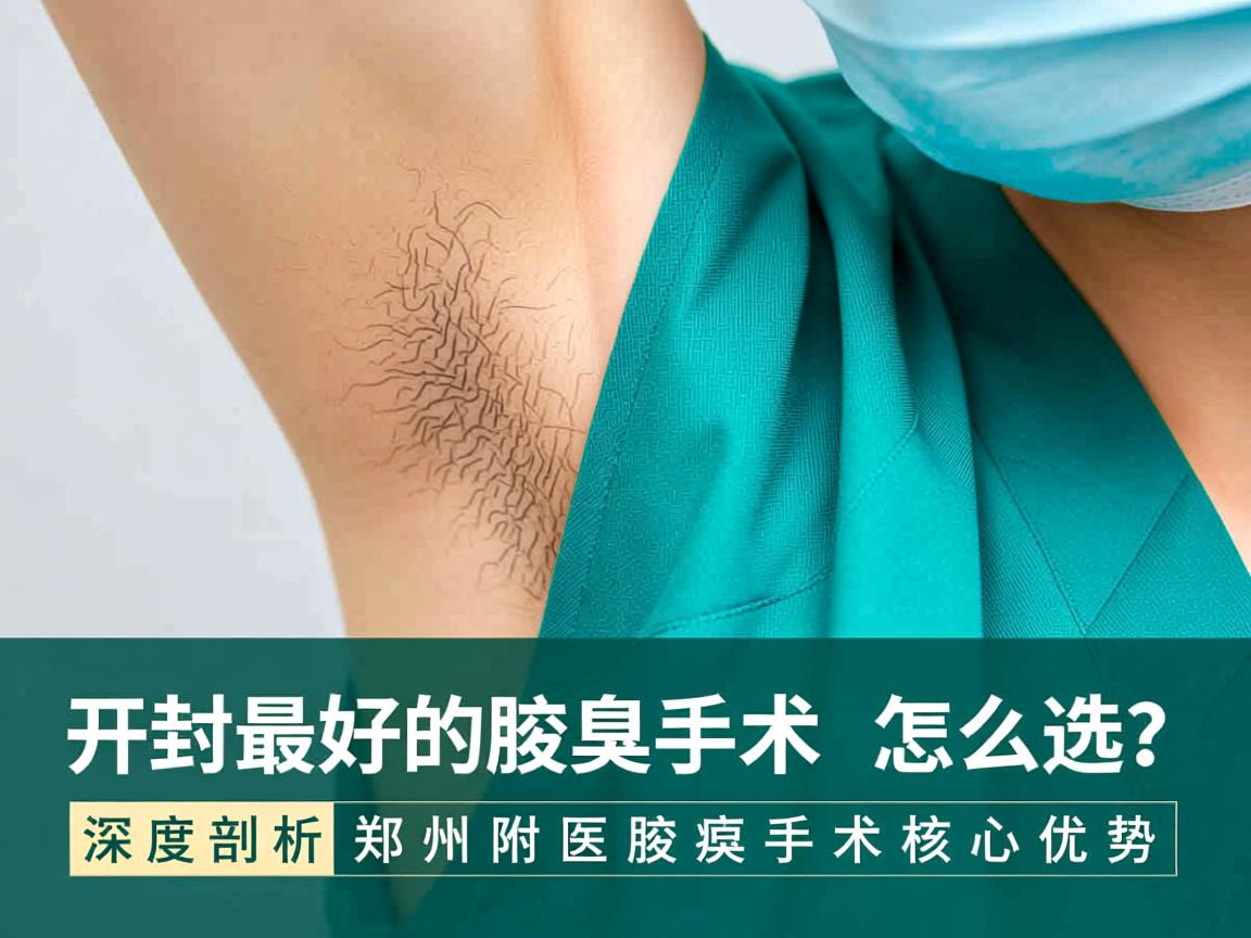 开封最好的腋臭手术怎么选？深度剖析郑州附医腋臭手术核心优势