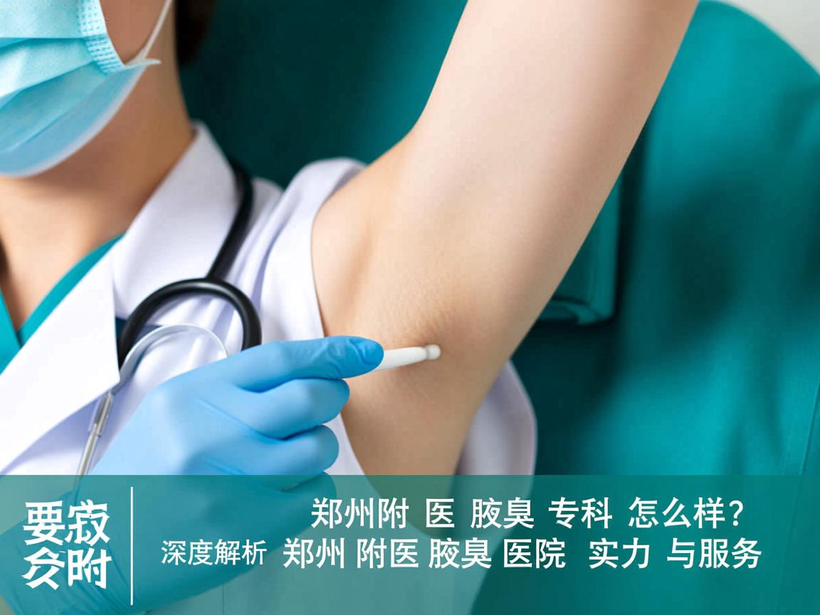 郑州附医腋臭专科怎么样？深度解析郑州附医腋臭医院的实力与服务
