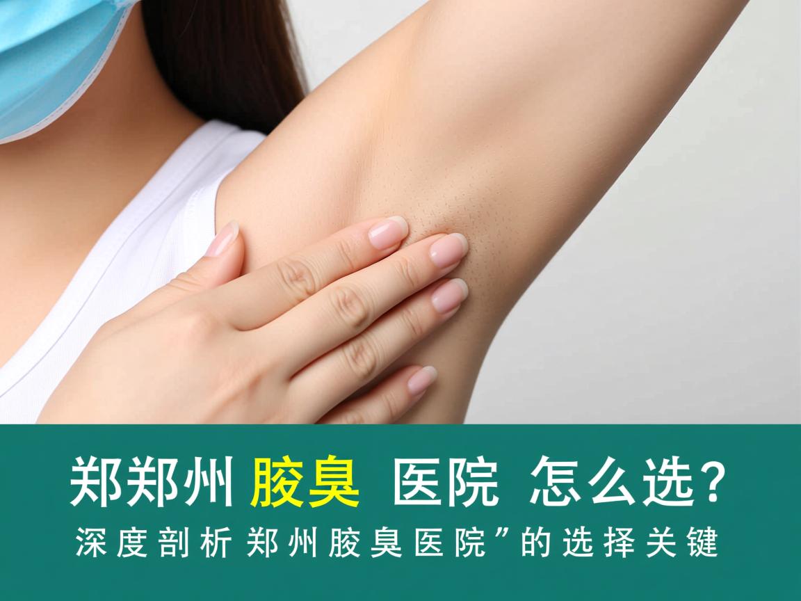 郑州腋臭医院怎么选？深度剖析郑州腋臭医院的选择关键