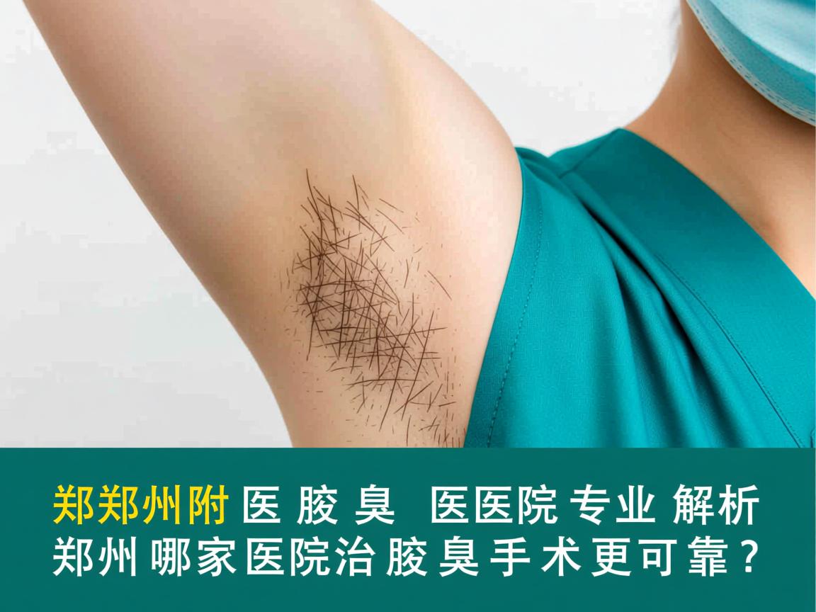 郑州附医腋臭医院专业解析，郑州哪家医院治腋臭手术更可靠？