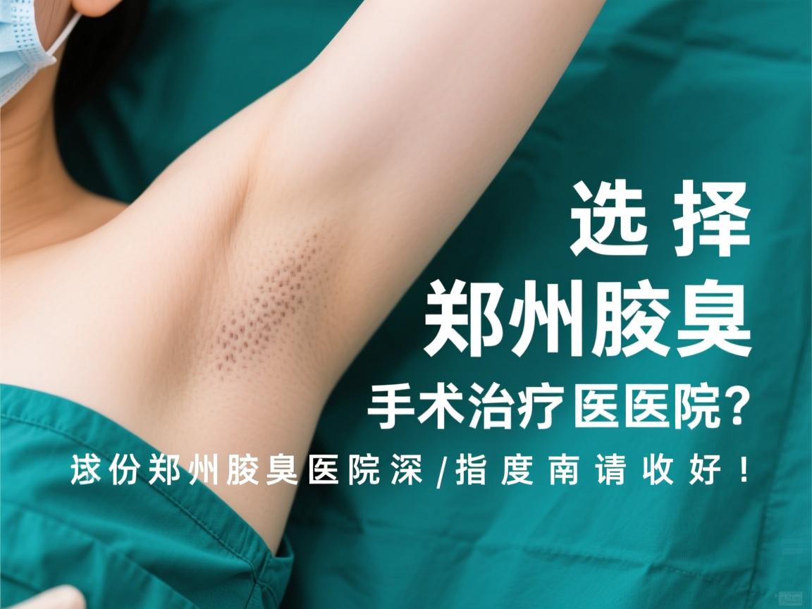 选择郑州腋臭手术治疗医院？这份郑州腋臭医院的深度指南请收好！