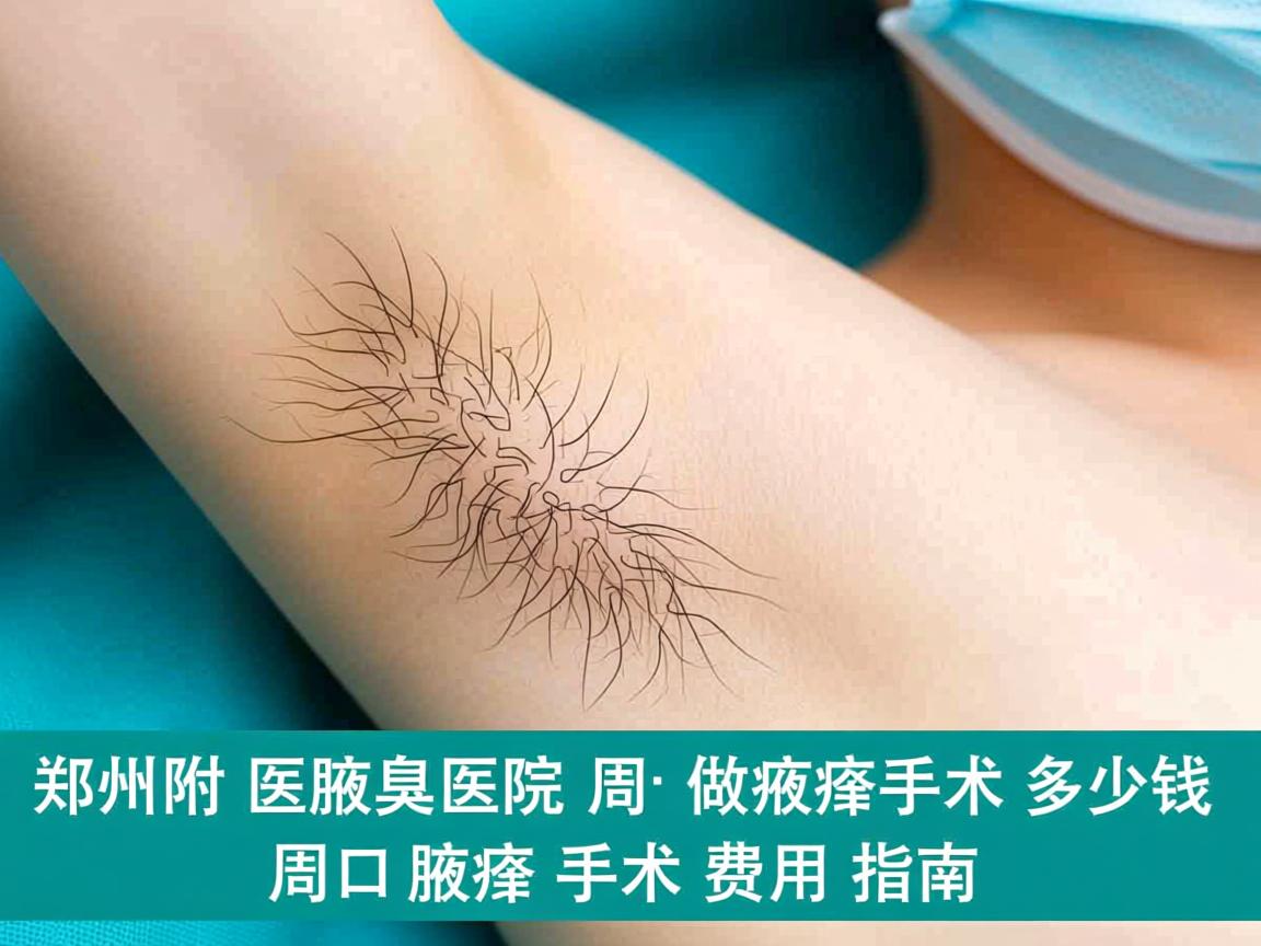 郑州附医腋臭医院解析，周口做腋臭手术多少钱，周口腋臭手术费用指南