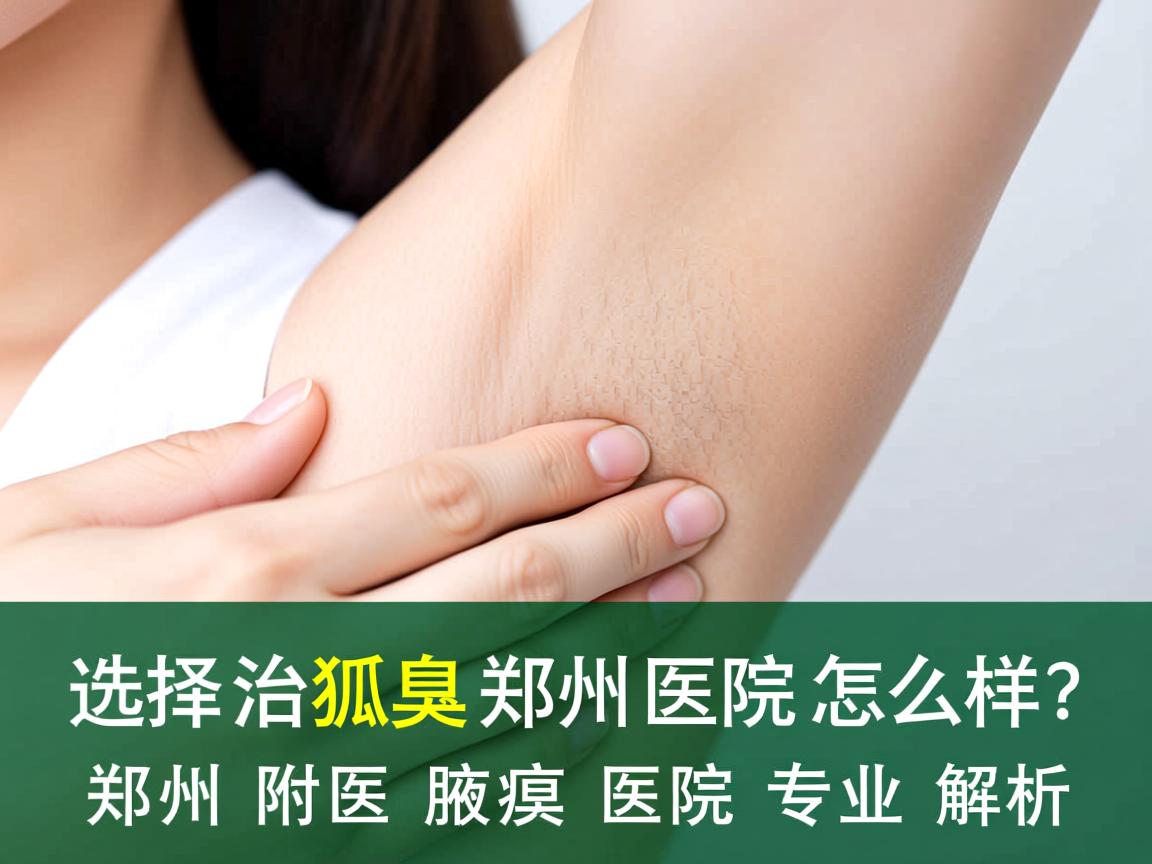 选择治狐臭郑州医院怎么样？郑州附医腋臭医院专业解析