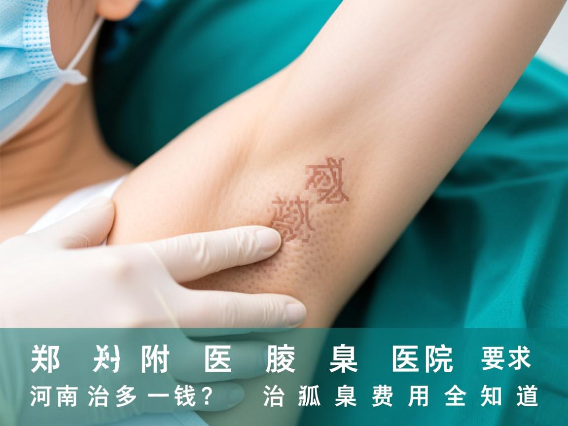 郑州附医腋臭医院解析，河南治狐臭一般多少钱？治狐臭费用全知道