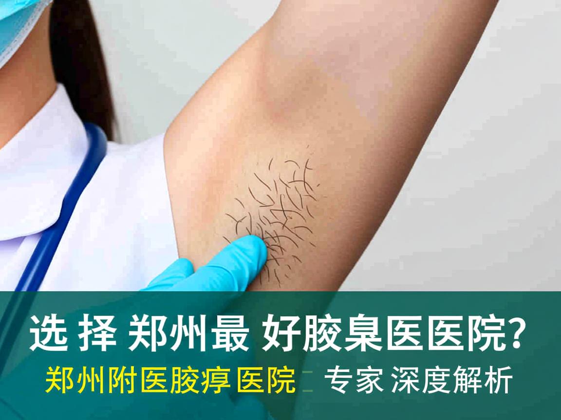 选择郑州最好腋臭医院？郑州附医腋臭医院专家深度解析