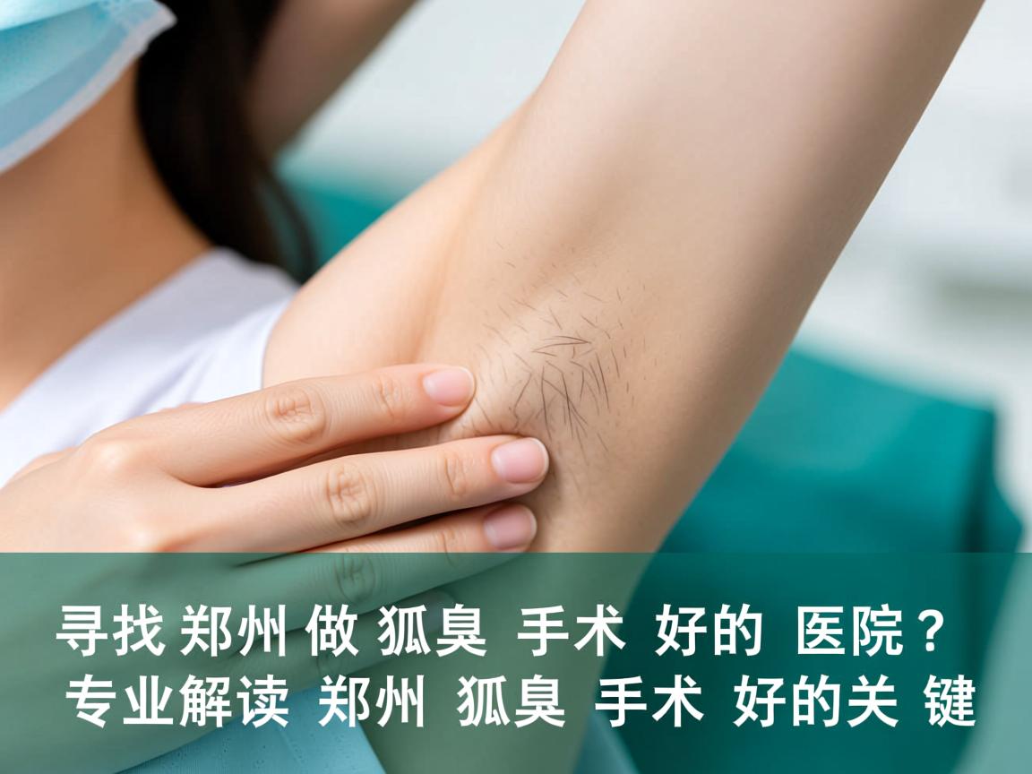 寻找郑州做狐臭手术好的医院？专业解读郑州狐臭手术好的关键
