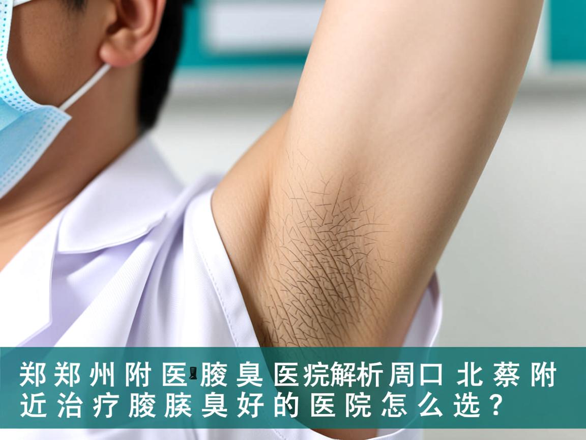 郑州附医腋臭医院解析，周口北蔡附近治疗腋臭好的医院怎么选？