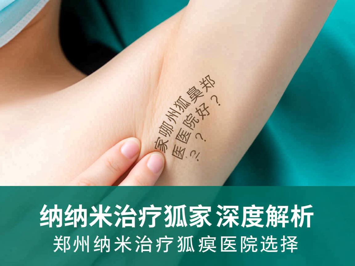 纳米治疗狐臭郑州哪家医院好？深度解析郑州纳米治疗狐臭医院选择