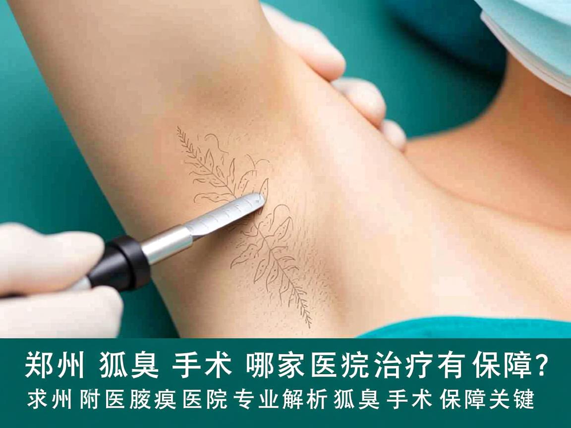 郑州狐臭手术哪家医院治疗有保障？郑州附医腋臭医院专业解析狐臭手术保障关键