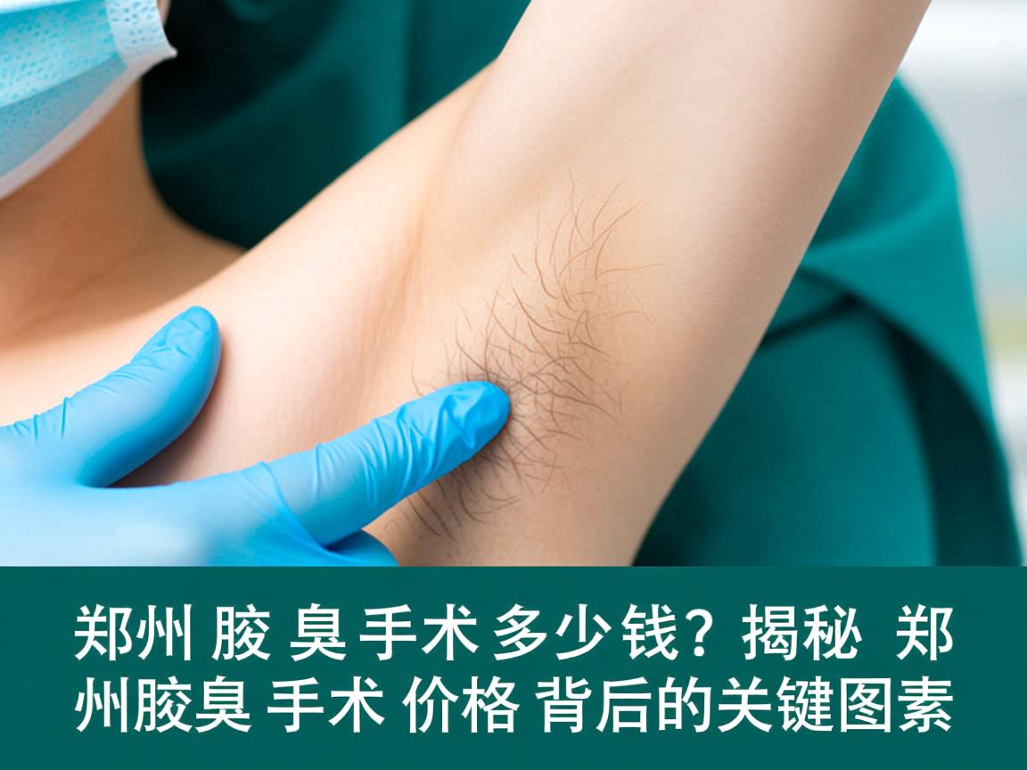 郑州腋臭手术多少钱？揭秘郑州腋臭手术价格背后的关键因素
