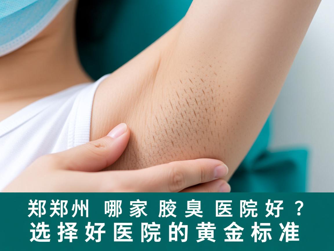 深度解析，郑州哪家治腋臭医院好？选择好医院的黄金标准