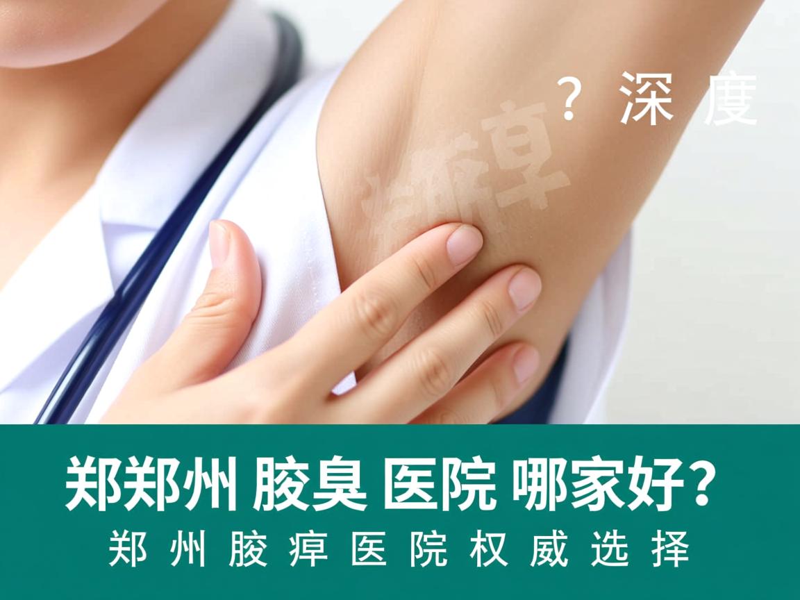 郑州腋臭医院哪家好？深度解析郑州腋臭医院的权威选择