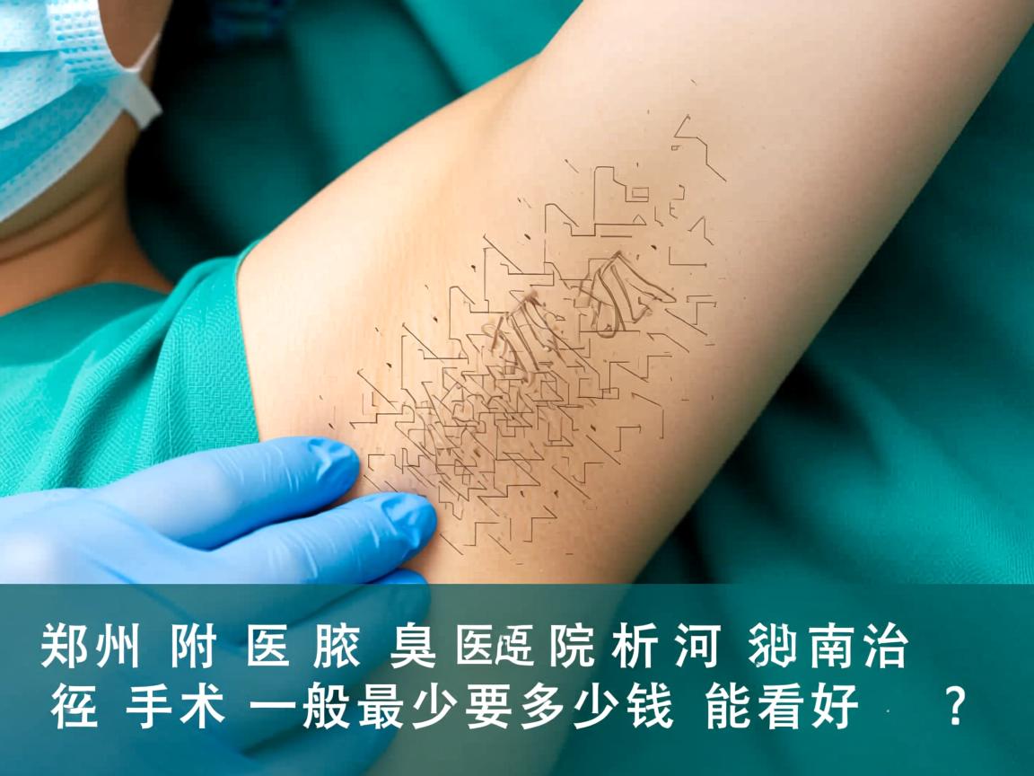 郑州附医腋臭医院解析，河南治狐臭手术一般最少要多少钱能看好？