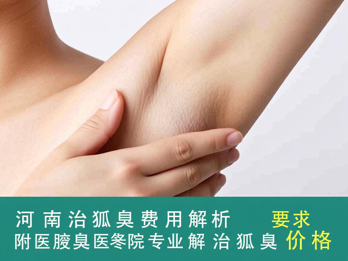 河南治狐臭费用解析，郑州附医腋臭医院专业解读治狐臭价格