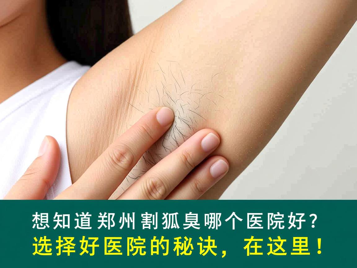 想知道郑州割狐臭哪个医院好？选择好医院的秘诀在这里！