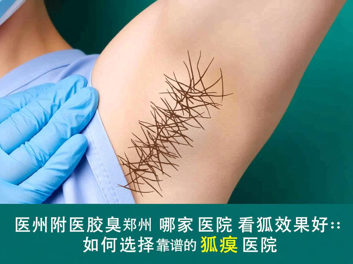 郑州附医腋臭医院专业解析，郑州哪家医院看狐臭效果好，如何选择靠谱的狐臭医院