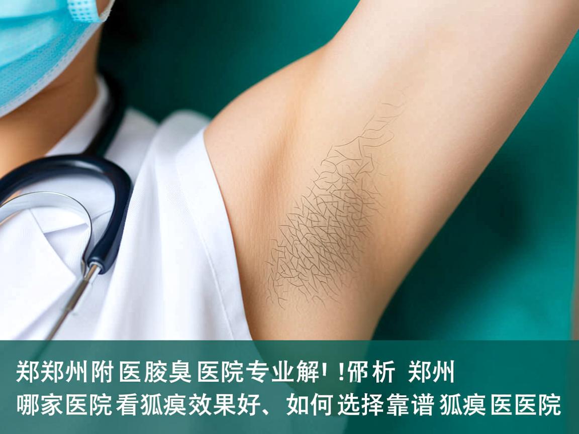 郑州附医腋臭医院专业解析，郑州哪家医院看狐臭效果好，如何选择靠谱的狐臭医院