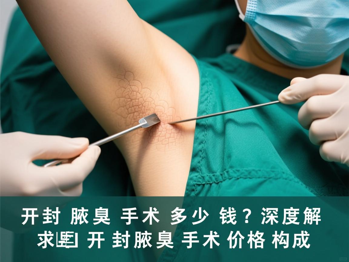 开封腋臭手术多少钱？深度解析开封腋臭手术价格构成