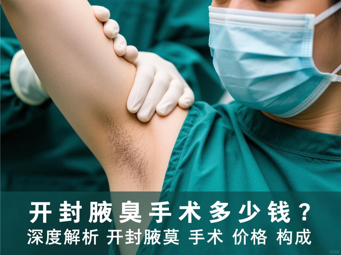 开封腋臭手术多少钱？深度解析开封腋臭手术价格构成