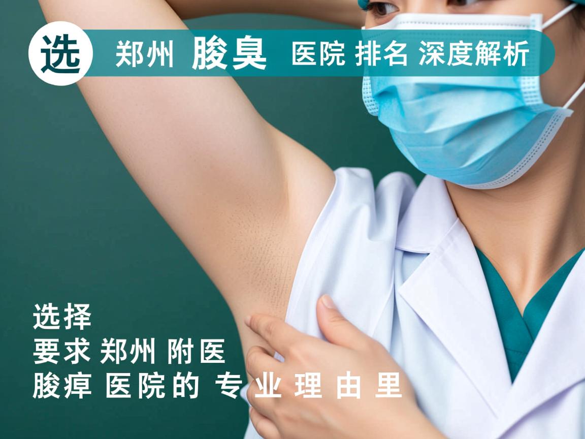 郑州腋臭医院排名深度解析，选择郑州附医腋臭医院的专业理由