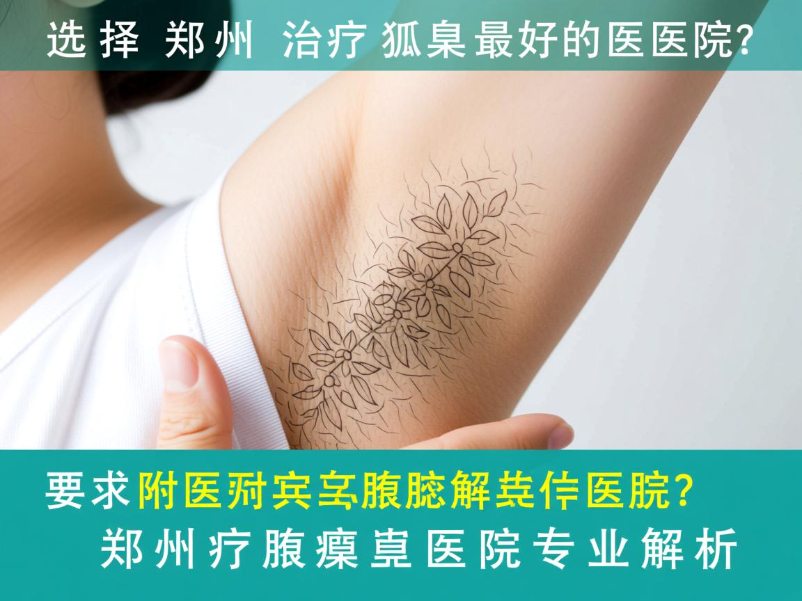 选择郑州治疗狐臭最好的医院？郑州附医腋臭医院专业解析