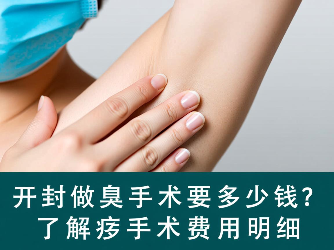 在开封做个腋臭手术要多少钱？了解腋臭手术费用明细