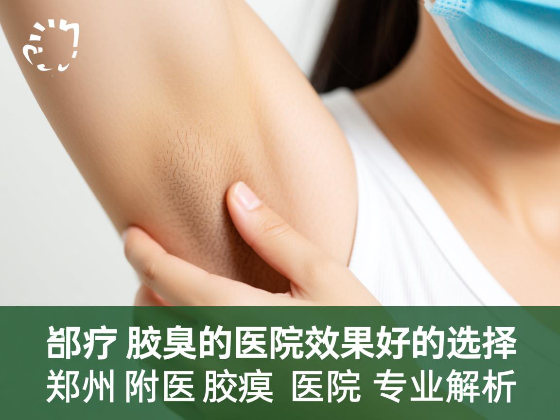 郑州治疗腋臭的医院效果好的选择，郑州附医腋臭医院专业解析