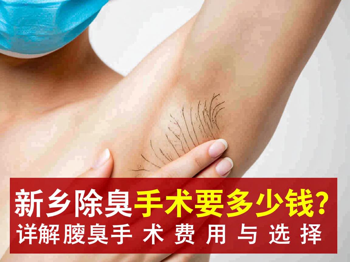 新乡除腋臭手术要多少钱？详解新乡腋臭手术费用与选择