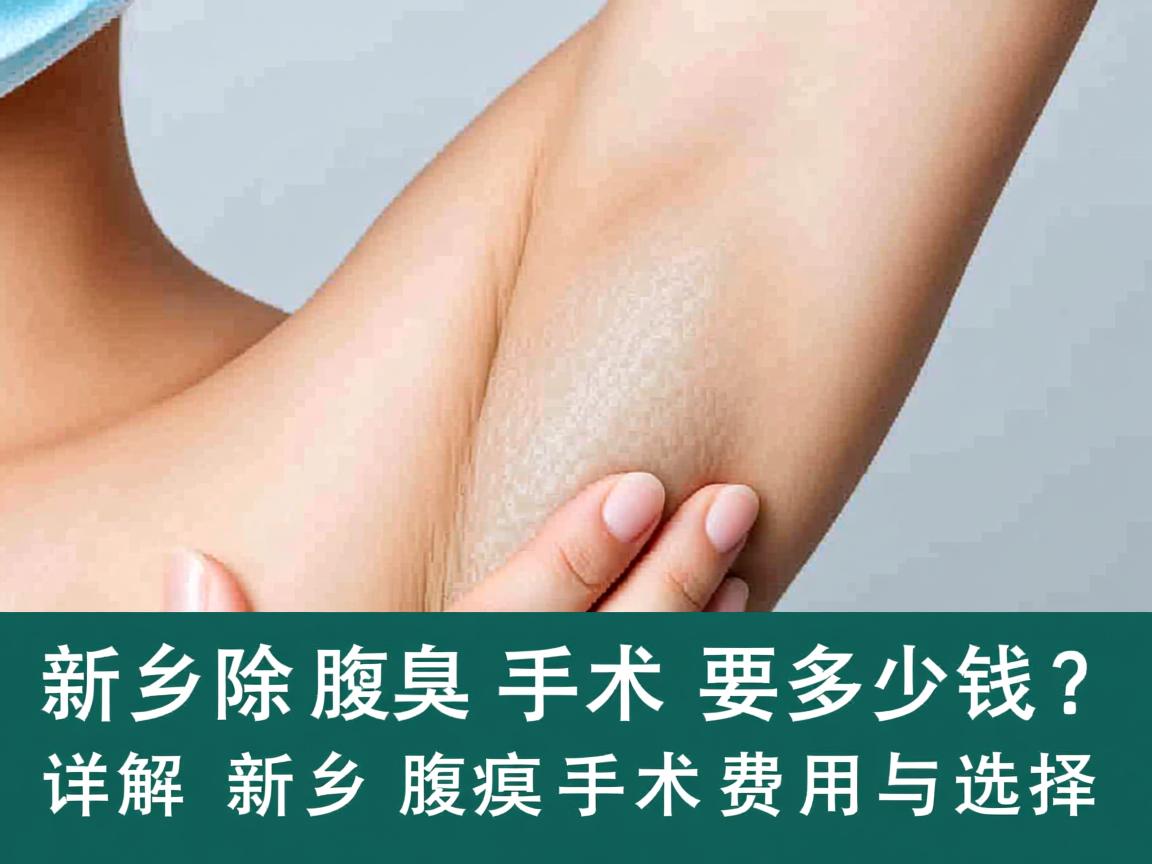 新乡除腋臭手术要多少钱？详解新乡腋臭手术费用与选择