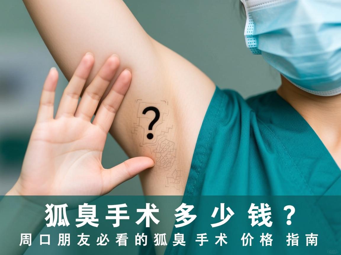 狐臭手术多少钱？周口朋友必看的狐臭手术价格指南