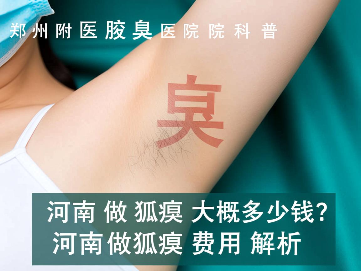 郑州附医腋臭医院科普，河南做狐臭大概多少钱？河南做狐臭费用解析